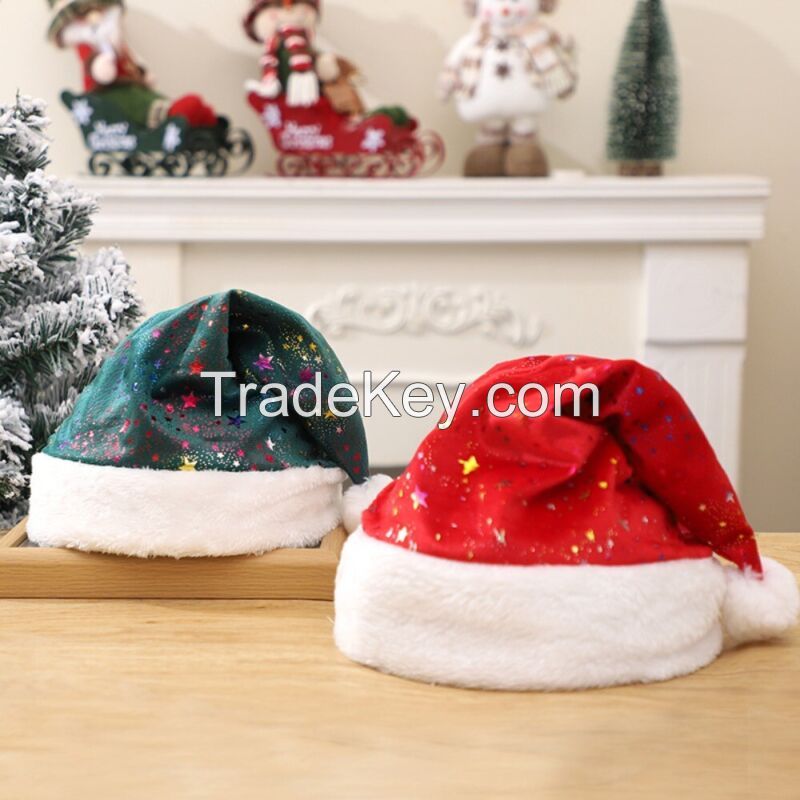 Long Plush Xmas Cap Luminous Christmas Supplies 2025 Christmas Hat Gift