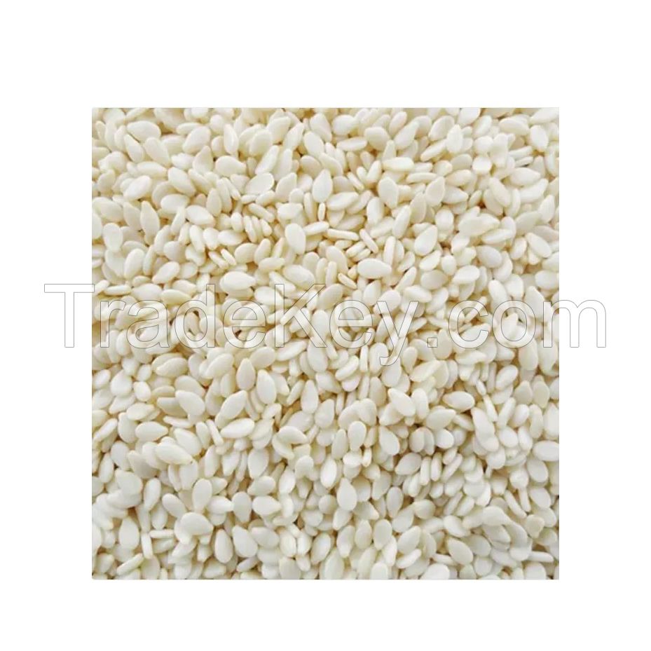 Premium White Sesame Seeds available in bulk for export