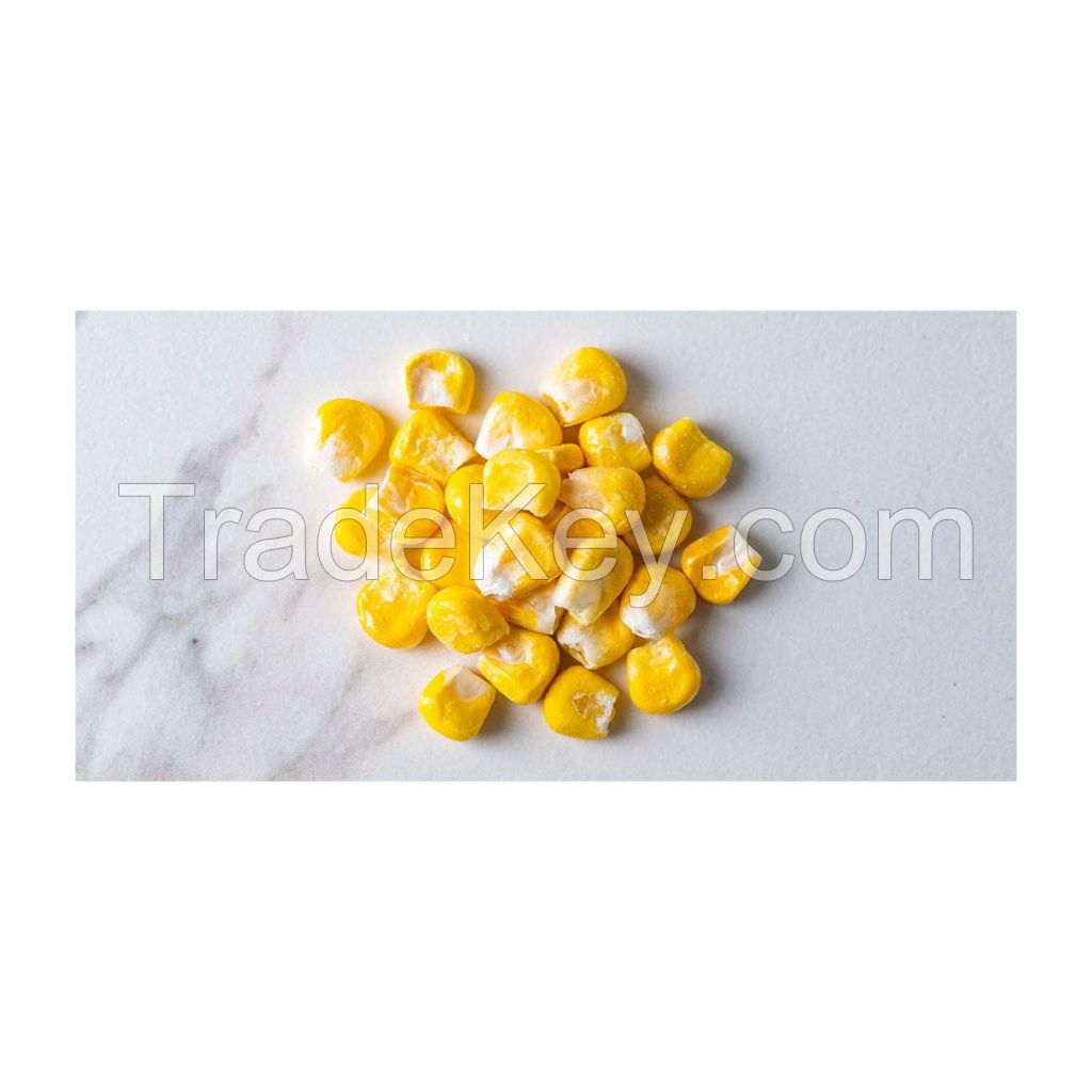 Organic white corn for a natural and healthy diet