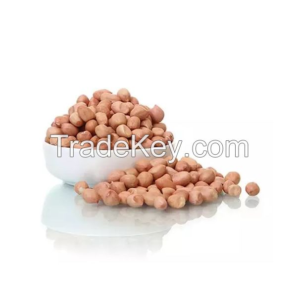 Blanched peanuts for easy use in recipes and food processing