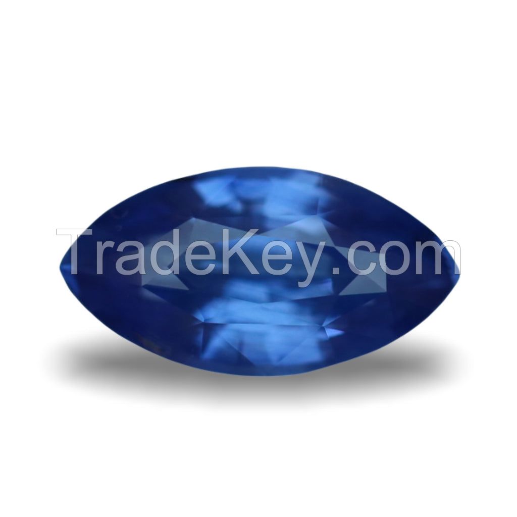 Certified sapphire with vibrant colors and excellent clarity