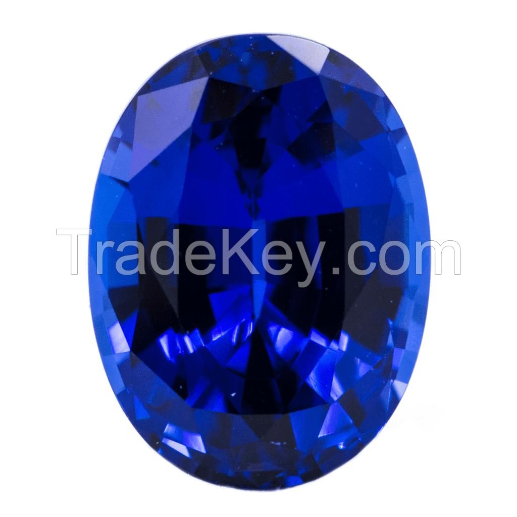 Certified sapphire with vibrant colors and excellent clarity