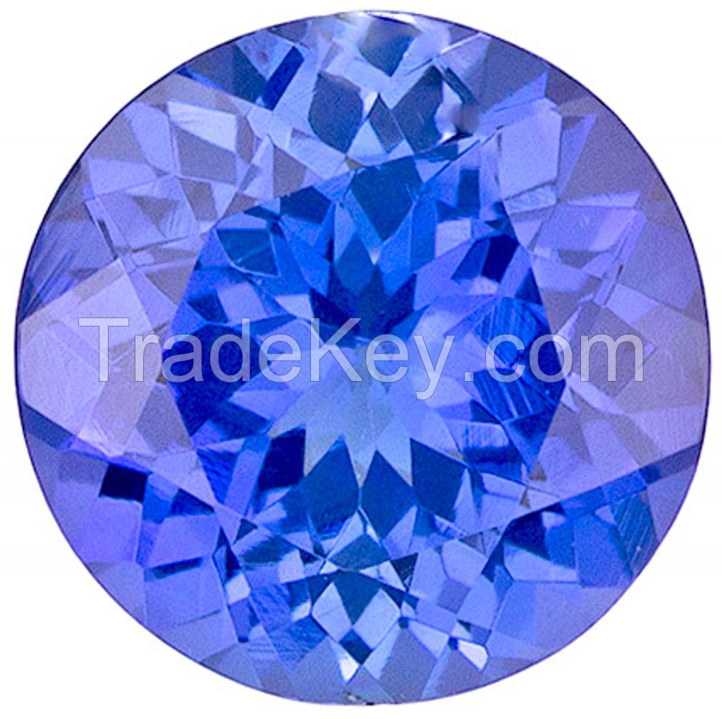 Loose tanzanite stones in various cuts and sizes for customization