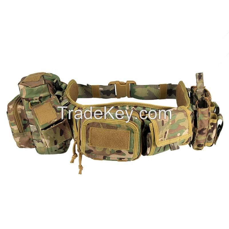 Padded Patrol Belts waist Pockets Pouches Hunting Inner tactical belt