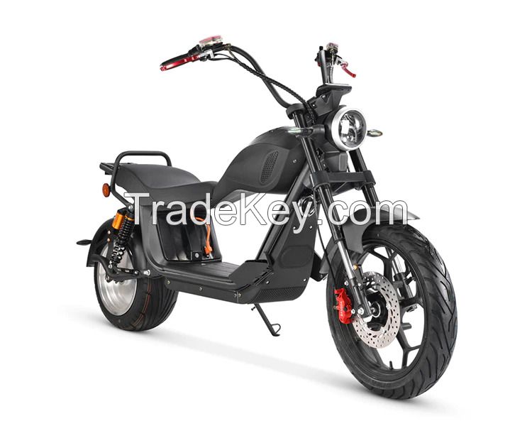 2000W Powerful 60V 20Ah Electric Bike Citycoco Fat Tyre Electric Scooter Motorcycle Chopper