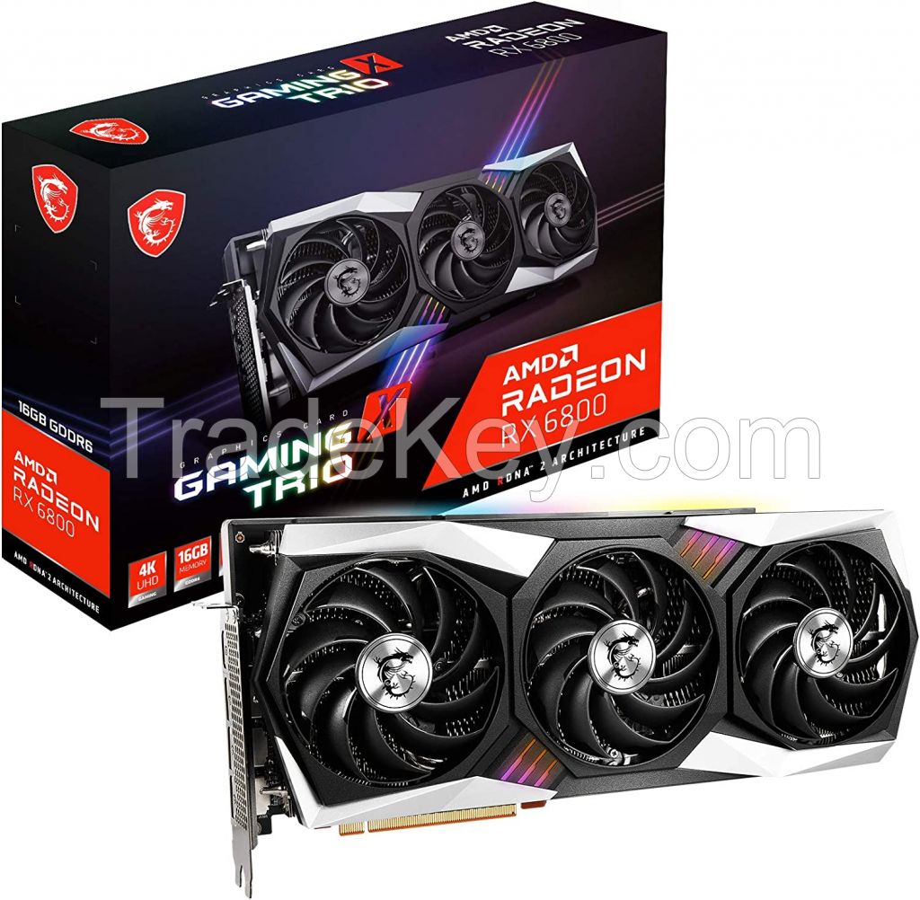 Brand New MSI Gaming Radeon RX 6800 16GB GDRR6 256-Bit HDMI/DP 2105 MHz RDNA 2 Architecture OC Graphics Card