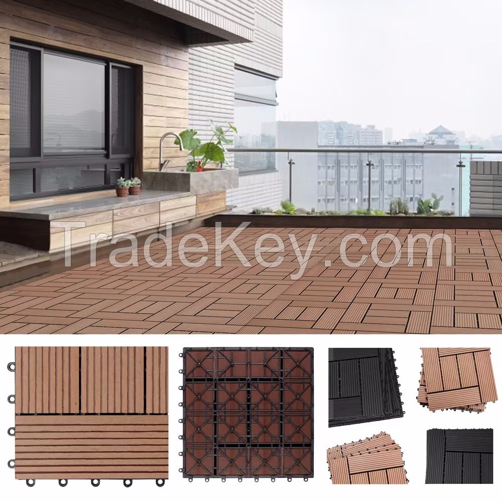 WPC Click Tile - Solid Planks Design