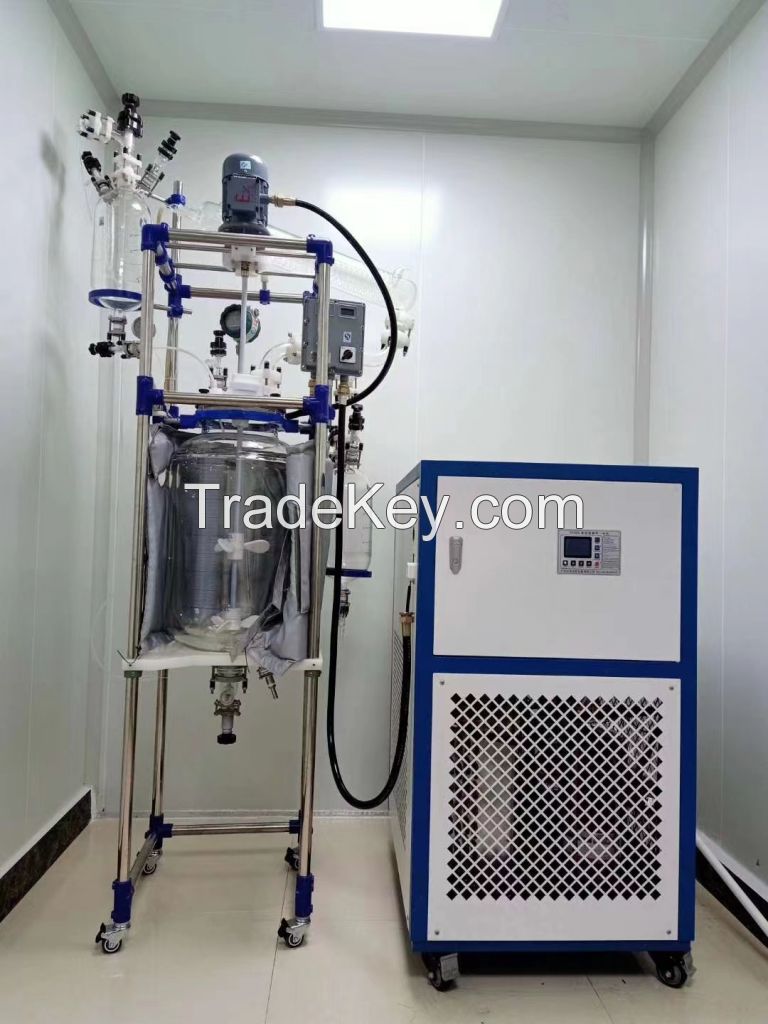 100L jacketed glass reactor