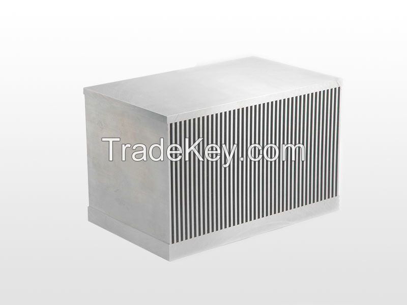 Customized Sand Blasting Heat Sink Aluminum Fan Profile