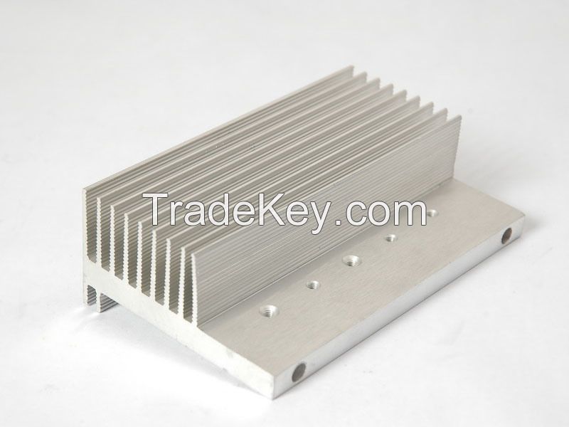 Customized Sand Blasting Heat Sink Aluminum Fan Profile