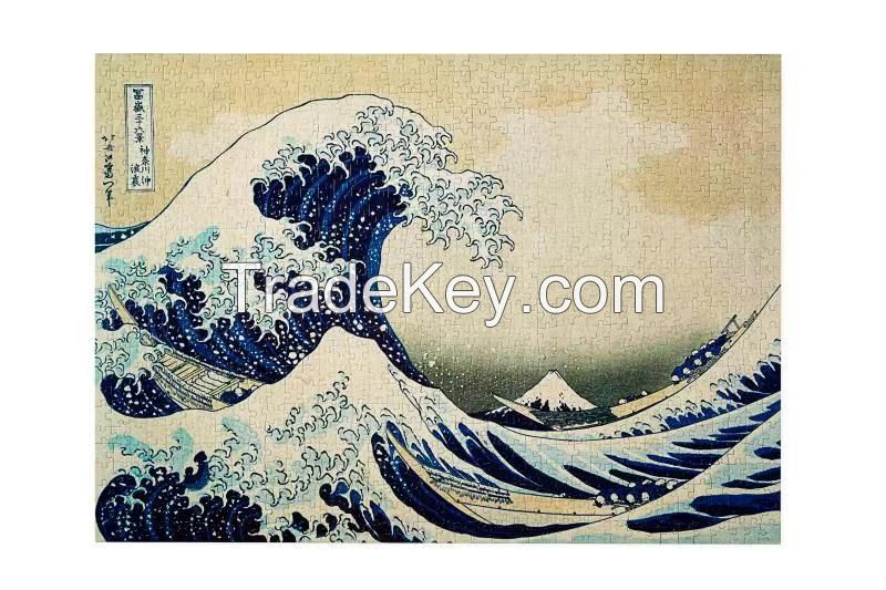 Shuwentoys 1000PCS Great Wave Kanagawa Hokusai Jigsaw Puzzle NEW IN BOX