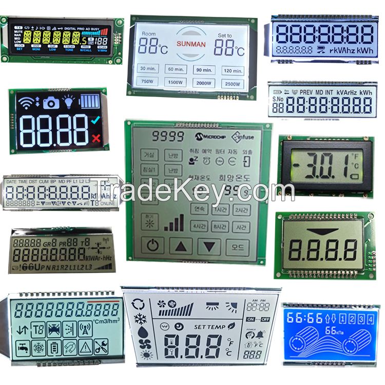 Custom 128x64 16x2 20x4 128x32 240x120 7 Segment Graphic  Monochrome LCD display