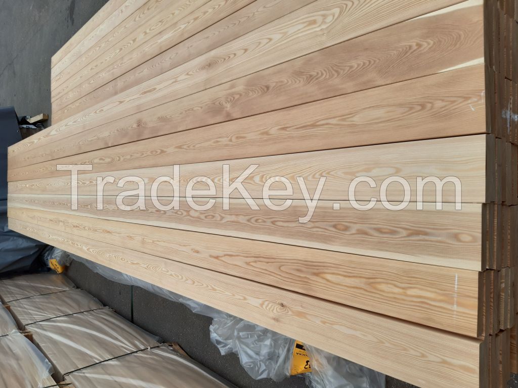 Siberian Larch deck boards  smooth/smooth, grade SF+ 27*140*2100-6000mm