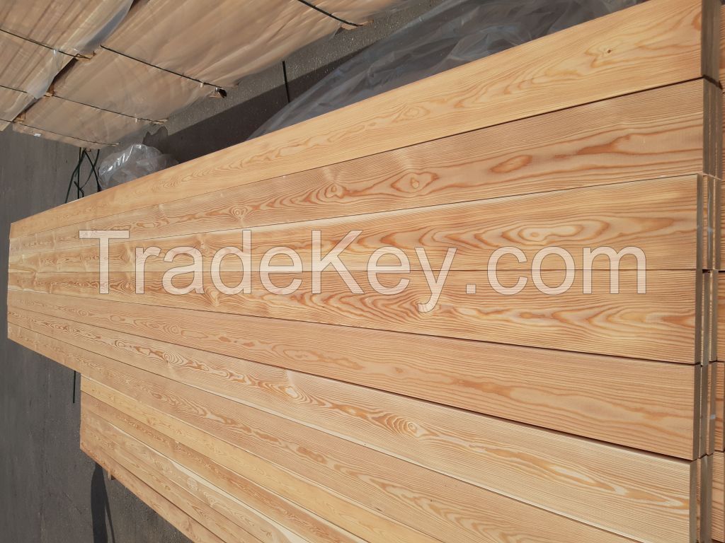 Siberian Larch deck boards  smooth/smooth, grade SF+ 27*140*2100-6000mm