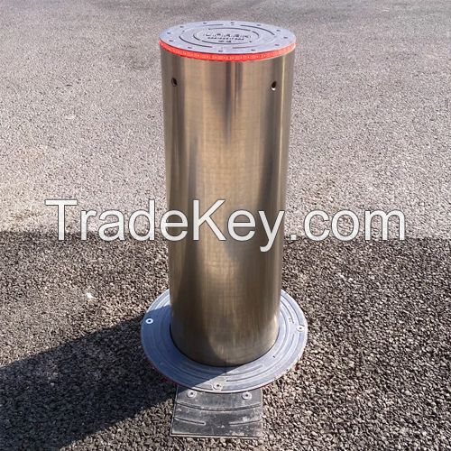 High Quality Automatic Electric Mechanical Bollard 219*600mm Battery Operated Bollards for Pedestrain Garage Door