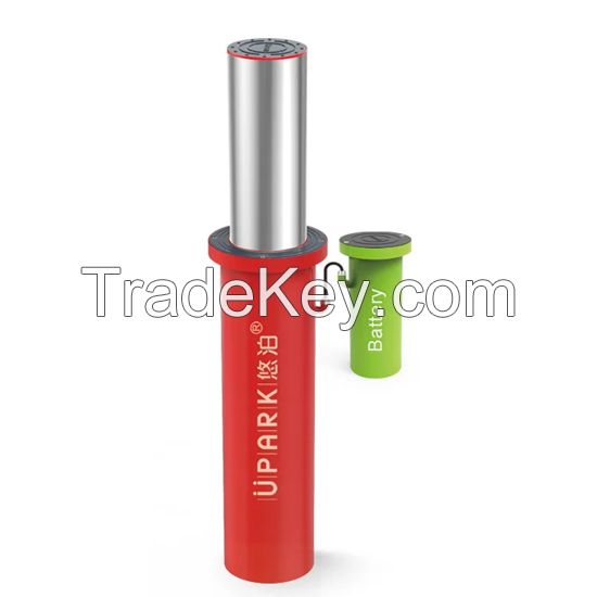 UPARK Parking Entrance Anti-collision Automatic Lifting Post Residential Battery Powered Bollard