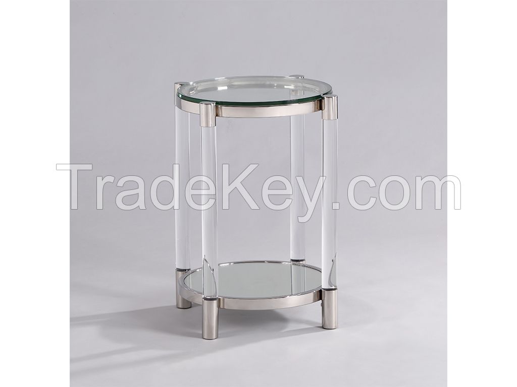 Acrylic side table, acrylic end table