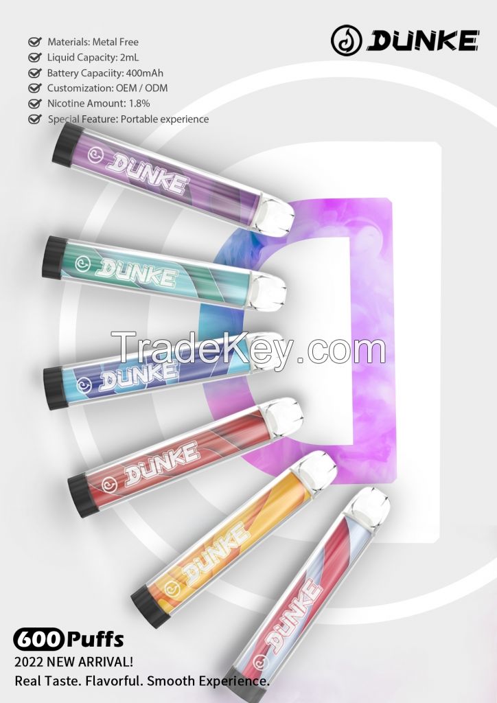 Factory Nextvapor Wholesale 600 Puffs 2ml E-liquid Glowing Disposable Vape Pen Vaporizador Desechable 