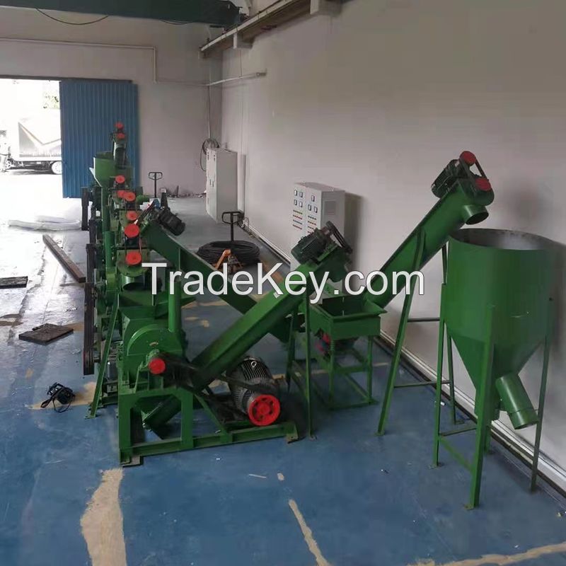 waste artificial leather recycling machine for plastic fiber separation