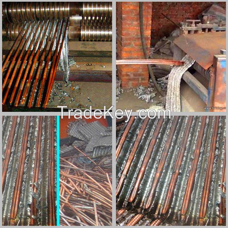 100% recycling rate AC car water tank radiator peeling recycling machine