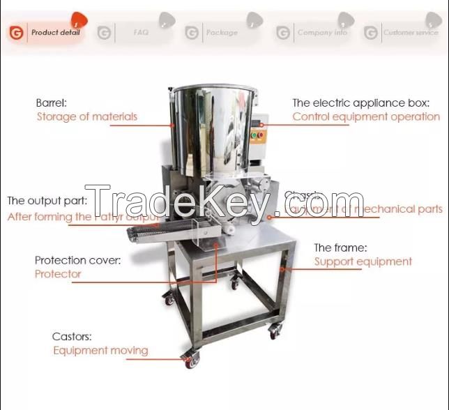 automatic meatloaf forming machine