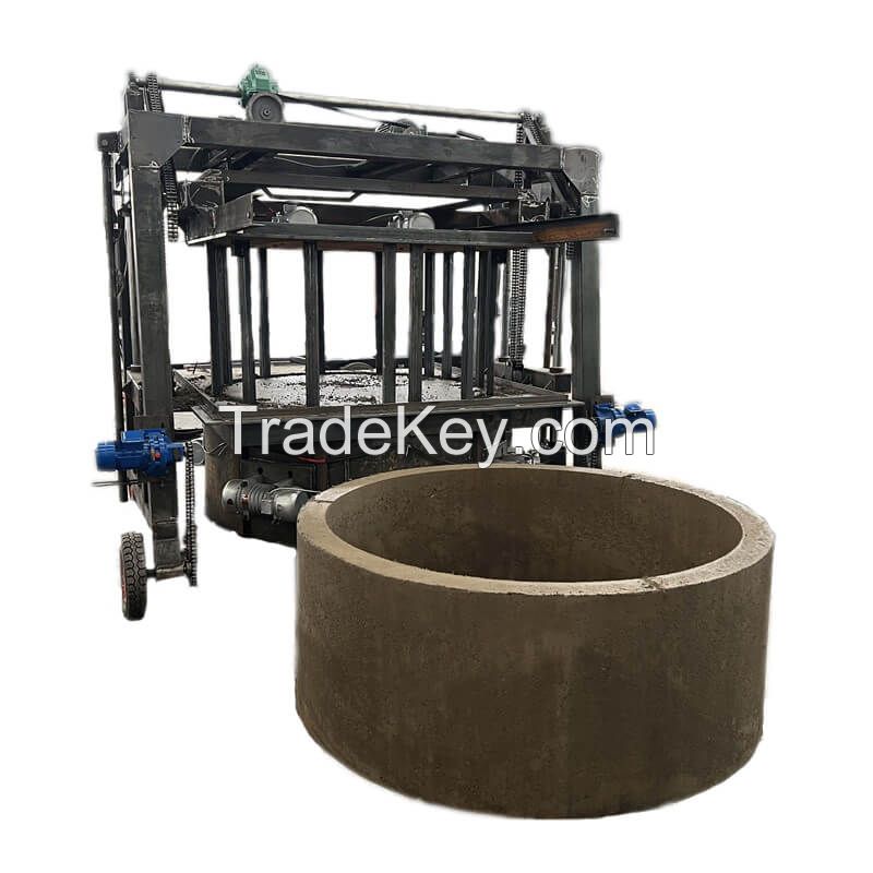 cement prefabricated component concrete u shape channel forming machine underground sewage tube machinery Wire well forming machine equipment