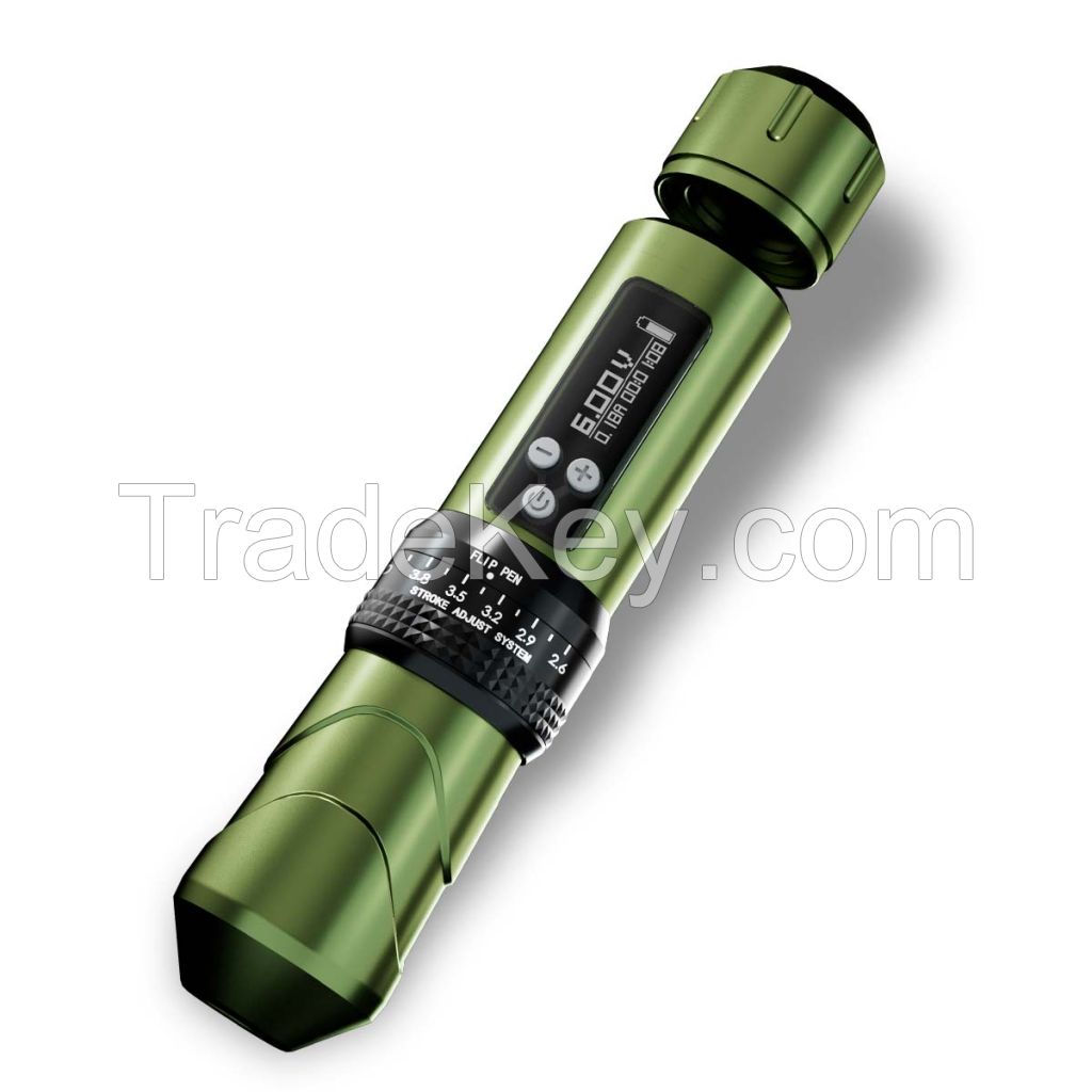 BRONC X1 Hot Selling High Quality Different Stroke Styles Adjustable Tattoo Wireless Pen