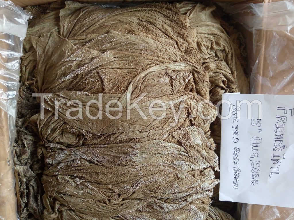 SALTED DRY BUFFALO &amp; COW OMASUM FROM PAKISTAN HIGH QUALITY OMASUM