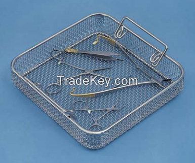 Wire mesh screen baskets Wire Mesh Instrument Sterilization Trays