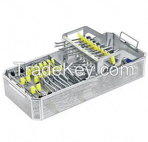 Instrument basket Sterilisation basket replace green plastic trays