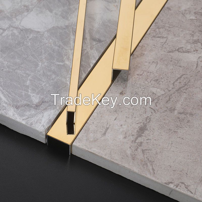 Ss 304 Stainless Steel decorative profile L shape trim U shape profile