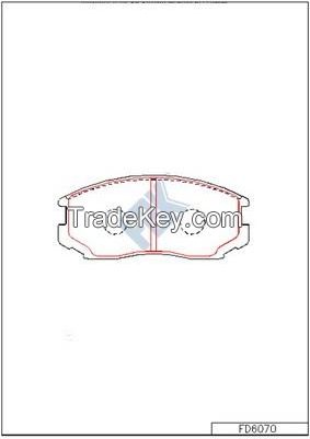 Brake Pad FD6070  OE DBP511110 for Mitsubishi/Proton- Ceramic and Non-Asbestos