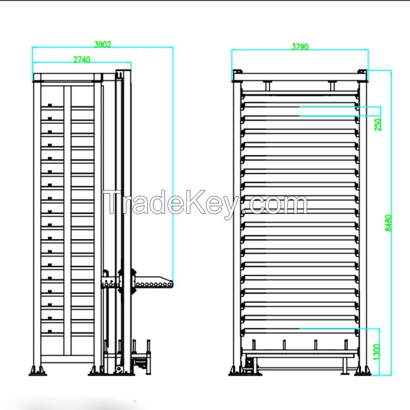 Automatic Sheets Tower -Compact Sheets Metal Storage System