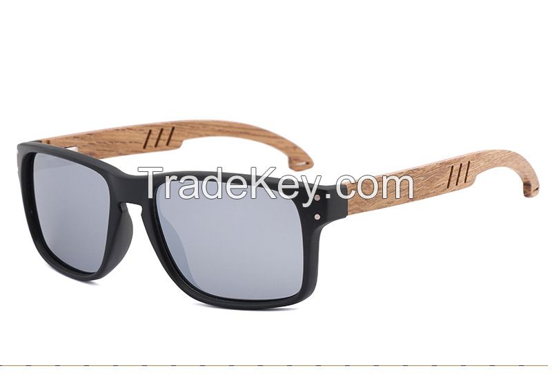 eco-friendly pc frame polarized wooden sunglasses