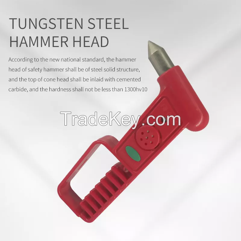 With anti-theft sound and light alarm car emergency escape broken window safety glass hammer factory wholesale