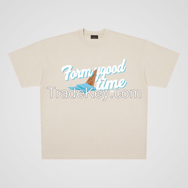 Cartoon anime oversize short sleeve t-shirt ("Good form")