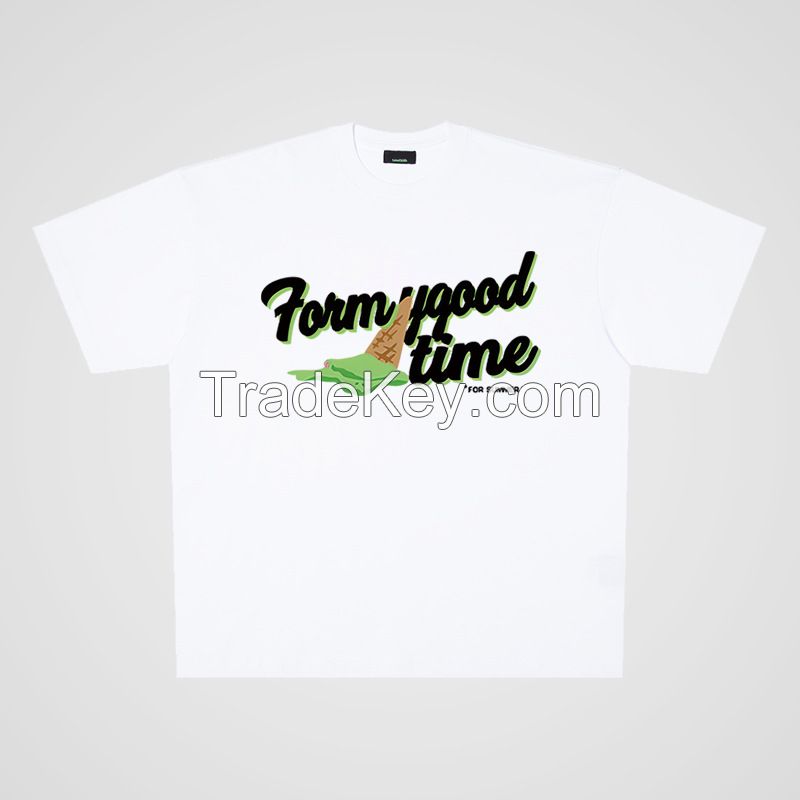 Cartoon anime oversize short sleeve t-shirt ("Good form")