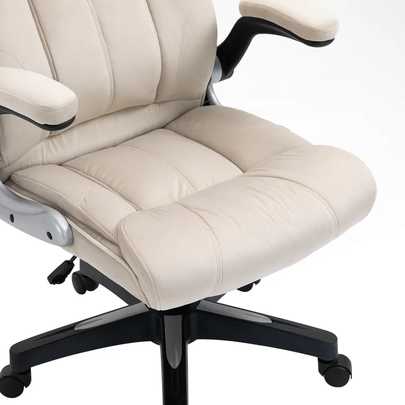 Office Furniture Swivel Office Chair Flip-UP Amrest Leather Office Chair Butterfly Mechanism