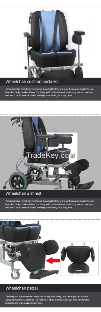 Reclining High Back cerebral palsy wheelchair WJMW-SP01