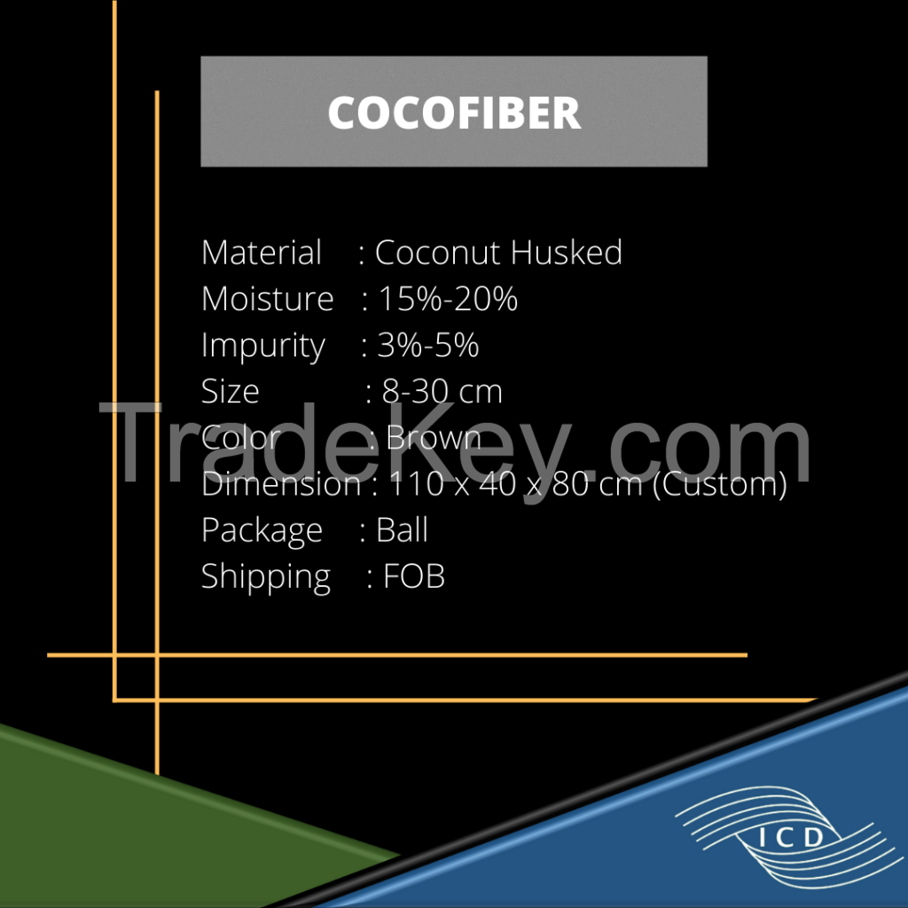 Coconut Charcoal Briquette, Cocofiber, Cocopeat