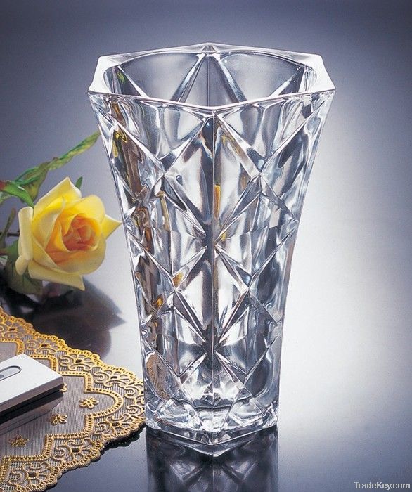 machine pressed flower Glass Vases