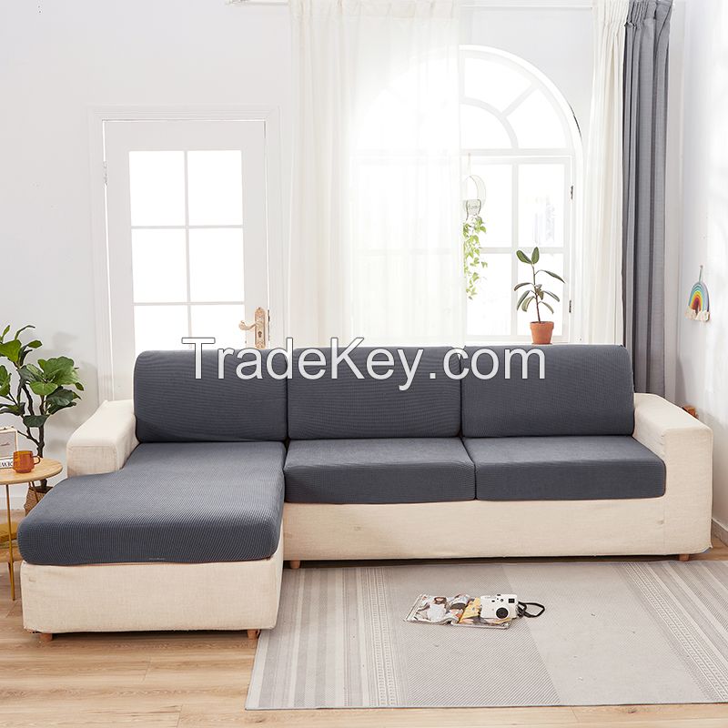 The sofa cover is elastic, comfortable and beautiful