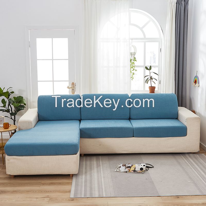 The sofa cover is elastic, comfortable and beautiful