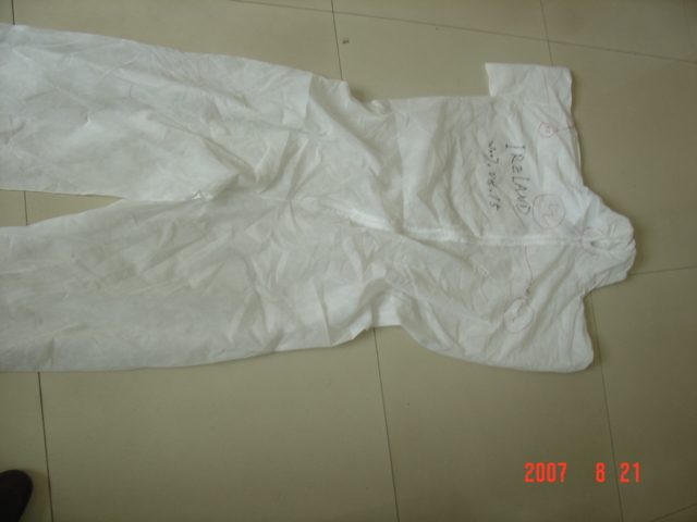 Tyvek/SMS/SBPP coverall,lab coat,surgical gown