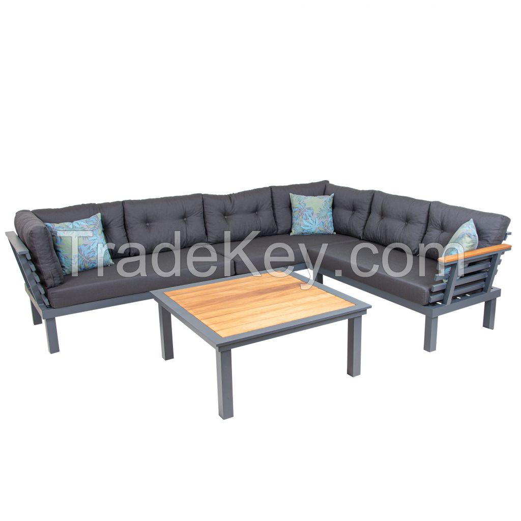 Aliminium U Corner Sofa Set