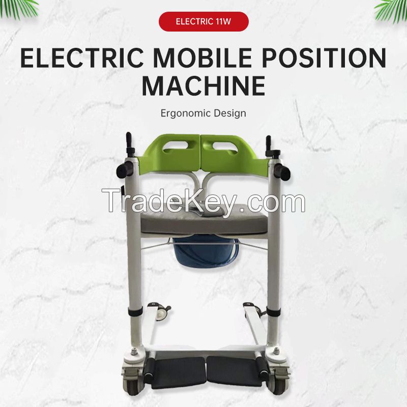 Baokang Electric Lift-foldable waterproof electric life easy defecation commode lift chair with wheels seats transfer patient from bed to chair