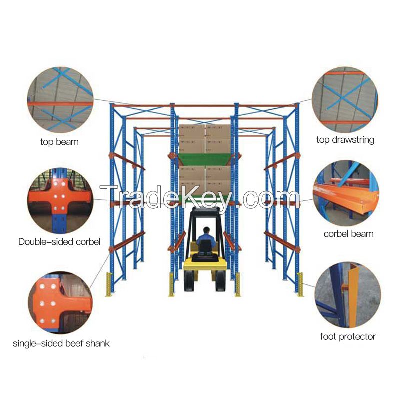 Drive in type shelves with high load-bearing capacity, welcome to customize
