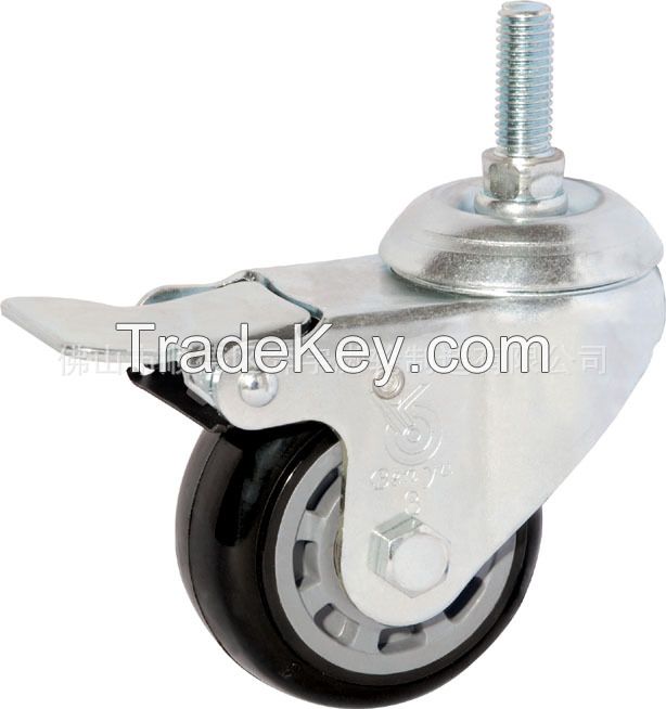  4 5 6 8 Inch PVC/PU Heavy Duty Industrial PP Plastic Core Swivel Plate Caster Wheel with Brake for Trolley Ruedas Pesadas pictures &amp; photos 4 5 6 8 Inch PVC/PU Heavy Duty Industrial PP Plastic Core Swivel Plate Caster Wheel with Brake for Trolley Rue