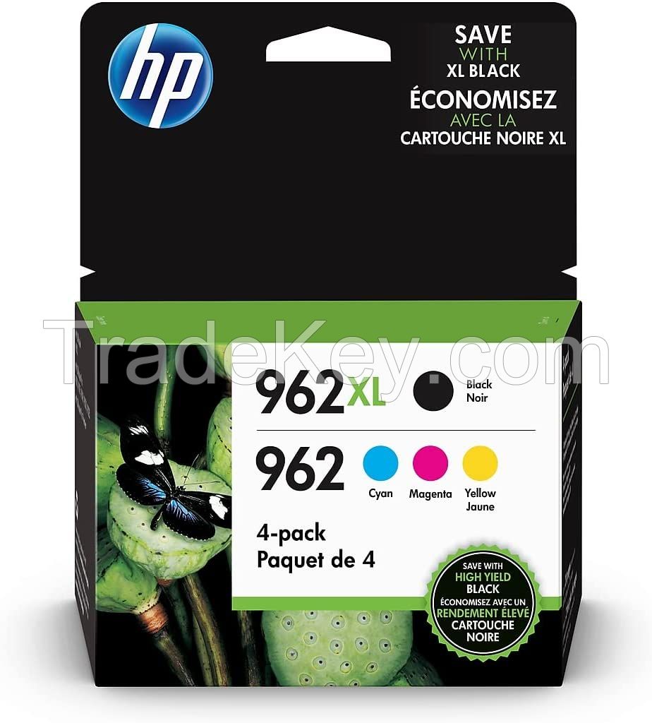 HP 962XL High Yield Black and HP 962 Cyan, Magenta, Yellow 