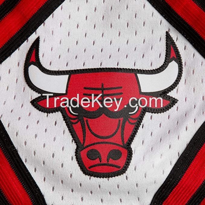 sublimation embroidery tackle twill basketball shorts